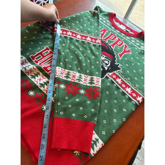 Cheech & Chong Happy Holidaze Ugly Christmas Sweater Sz S Funny - Picture 4 of 6